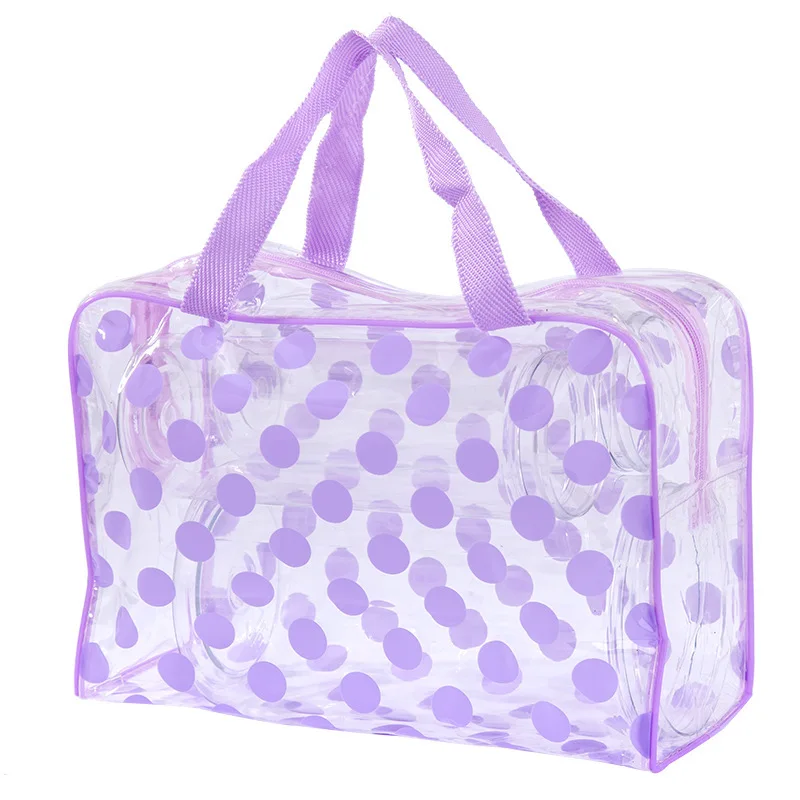 FUDEAM Dot Women Storage Bag Toiletries Organize Waterproof PVC Cosmetic Bag Por - $53.83