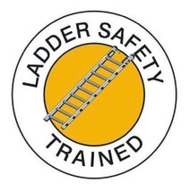 Ladder Safety Trained Hard Hat Decal Hardhat Sticker Helmet Label H234 - £1.39 GBP+