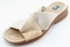 Keds Slides Beige Fabric Women Shoes Size 7 Medium - £15.78 GBP