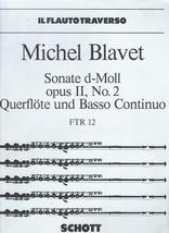 Michel Blavet - Sonate d-Moll Opus II, No. 2 fur Querflote und Basso Con... - £11.99 GBP