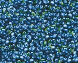 Cotton Blueberry Brunch Packed Fruit Fresh Berries Fabric Print by Yard ... - $15.95