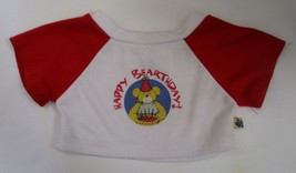 Build A Bear Workshop Happy Birthday Tee Red &amp; White - $125.26 MXN