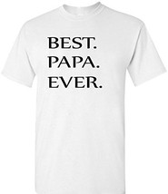 Exclusive VRW Best PAPA ever Mens T-shirt (Large, White) - £13.30 GBP