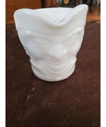 vtg. Federal MILK GLASS Colonial TOBY mug Face milk glass creamer pitche... - £11.83 GBP