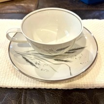 ROSENTHAL Selb-Plossberg Pattern 3182 &quot;PLATINUM rWHEAT&quot; Cup &amp; Saucer Set... - $14.85