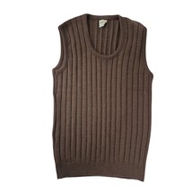 VTG Drummond Wintuk Orlon Acrylic Sweater Vest Brown Ribbed Knit Unisex ... - $54.40