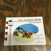 Vintage Fort Lauderdale Florida Venice of America small picture souvenir album - £15.53 GBP