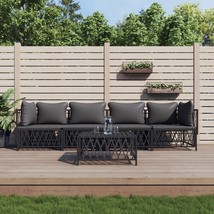  Garden Lounge Set Anthracite - $15,640.17 MXN