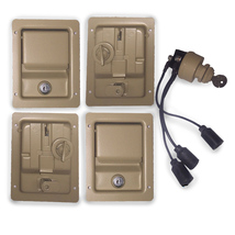 Security Kit,Fauve Simple Locking Door Handles &amp; Key Ignition Switch-
show or... - £192.84 GBP