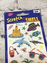 Vintage Mello Smello Scratch N Smell Stickers Vacation Coconut Fresh Air - £9.29 GBP