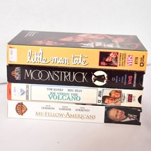 4 VHS Movies Little Man Tate, Moonstruck, My Fellow Americans, Joe Versu... - $11.34