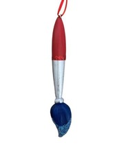 Kurt Adler Paint Brush with Blue Paint Red Handle   Christmas Ornament P... - £8.79 GBP