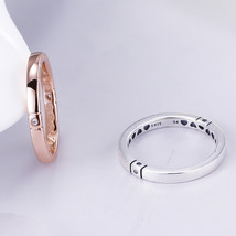 925 Sterling Silver and 14k Rose Gold-plated  Hearts Ring - $14.98