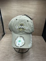 NWT GUINESS Dublin Men&#39;s Adjustable Strap Back Tan Baseball Hat Cap - $14.85
