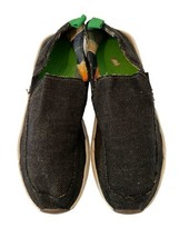 SANUK Mens Shoes CHIBA QUEST TX Slip On Black Loafers Sneakers Beach Sz 13 - $18.23