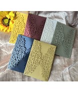 10pcs Pearl Paper Wedding Invitation,Laser Cut Invite Covers,Invitation ... - $15.69 CAD