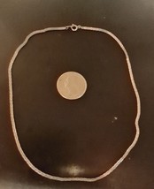 Vintage Silver Tone Chain Necklace 15 inches - $5.99