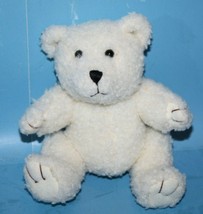 Kellytoy Teddy Bear Ivory Curly Plush 7&quot; Stuffed Animal Soft Toy 2004 Bl... - $11.77