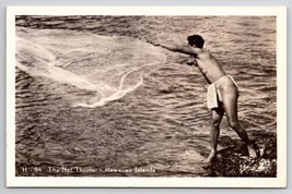 Hawaii Fishing The Net Thrower Hawaiian Islands RPPC c1940s Postcard Y27 - £11.71 GBP