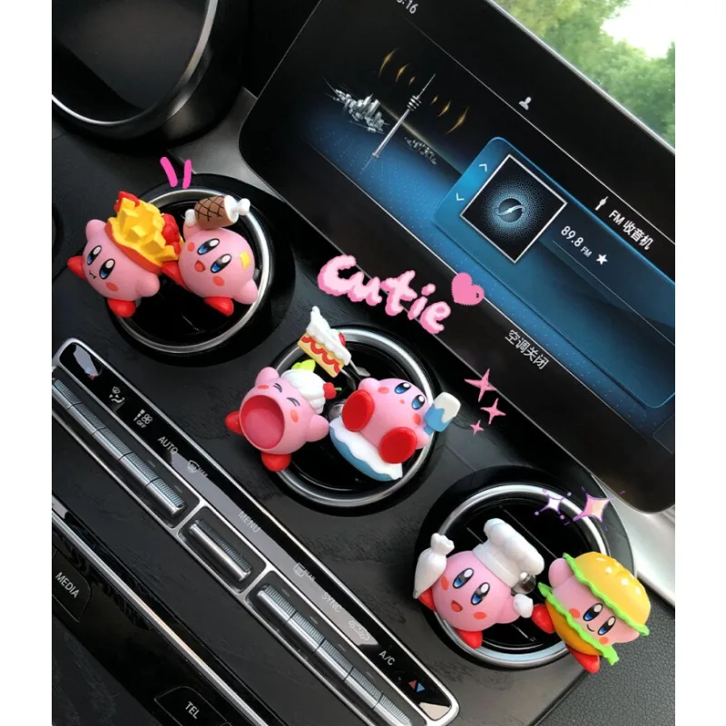 Kirby Cartoon Car Aromatherapy Car Interior Light Fragrance Air Conditio... - $18.60+