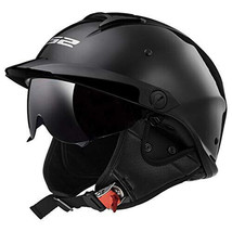 Helmets Rebellion Motorcycle Half Helmet (Gloss Black - Large) - $8,222.42 MXN