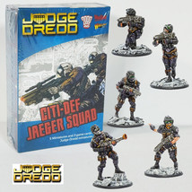 Warlord Games 2000 AD Judge Dredd Miniatures Game Citi-Def Jaeger Squad - $47.52