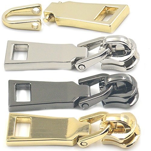 Bluemoona 5 PCS - #5 Slider Pull Molded Zipper Puller Fixer Rescue Instant Repai