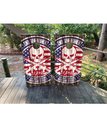 Waterproof Cornhole WRAPS / 2nd Amendment USA Flag / Skull / Laminated  - $115.75 CAD