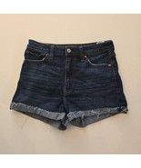 Abercrombie &amp; Fitch Cuffed Denim Short 2 w26 High Rise Stretch - $21.89 CAD
