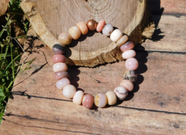 Pink Opal Bracelet 7 inches for Energy Healing Inner Peace and High Vibrations - £22.14 GBP