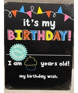 It&#39;s My Birthday Reversible Chalk Board Message Sign 11.5&quot; X 9&quot; *NEW* ggg1 - $11.99