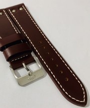 Heavy duty stitched leather watch strap,Genuine Fortis S/S buckle.22mm (FT-04) - £51.87 GBP