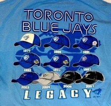 Baseball Tee Shirt Toronto Blue Jays Legacy Hats Size L - £11.41 GBP