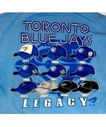 Baseball Tee Shirt Toronto Blue Jays Legacy Hats Size L - £11.33 GBP