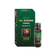 Da&#39;ZEAGRA POWER Herbal Massage Oil For Men&#39;s Health Care 100% Ayurvedic 25ml - £26.79 GBP