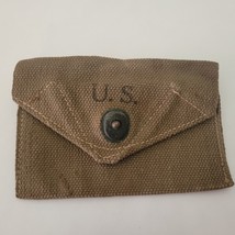 WW2 M1924 US Military Army Field Gear First Aid Pouch Original American Awning - £30.40 GBP