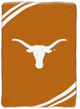 TEXAS LONGHORNS NCAA SOFT NORTHWEST THROW BLANKET UNIVERSITY OF TX 60 in x 80 in