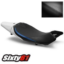 Suzuki SV650 Seat Cover 2016-2020 2021 2022 2023 Luimoto White Blue Carbon Fiber - £124.96 GBP