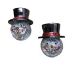 CBK Shimmer Snowman Refrigerator Magnets  2 Battery Operated Light Up Ma... - $11.78