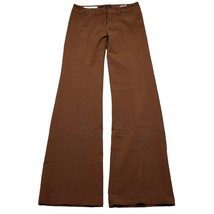 My Bajee Collection Pants Womens S Brown Flat Front Mid Rise Flare Leg Pockets - £23.55 GBP