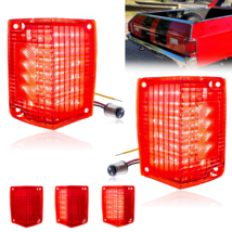 Sequential Red LED Tail Brake Signal Lamp Lens PAIR for 70 71 72 Chevy El Camino - £90.45 GBP