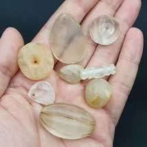 Ancient crystals Quartz beads with Rainbow pendant crystal Beads Lot 9 Beads - £76.76 GBP