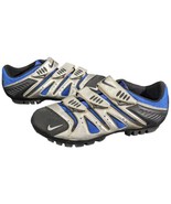 Nike Cycling Shoes Cleats Size 8.5 Blue Biking 3 Strap 90606 Eur 42 Biker - £40.84 GBP