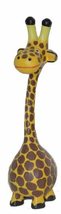 Hand Carved Silly Long Neck Giraffe Wood Whimsical Sculpture - £23.31 GBP