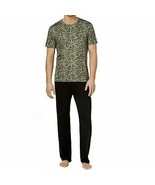 32 Degrees Cool Green Black Camo Mens 2 Piece Lounge Pant Pajamas Set L - $34.03 CAD