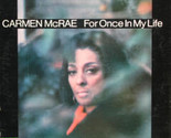For Once In My Life [Vinyl] Carmen McRae - £31.31 GBP