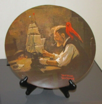 NORMAN ROCKWELL Collectible Plate by KNOWLES - 8.5&quot; Diameter - THE SHIP ... - £10.21 GBP