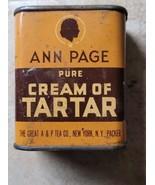 Ann Page Brand Pure Cream Of Tarter 3oz Tin Sealed - $300.58 MXN