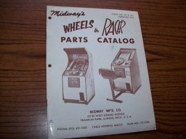 WHEELS &amp; RACER VIDEO GAME PARTS CATALOG 1975 Repair Service Book - $27.13