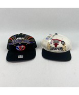 Chicago Bulls NBA Championship Snapback Hat Lot Vintage 90&#39;s NEW with Tags - £117.91 GBP